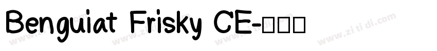Benguiat Frisky CE字体转换